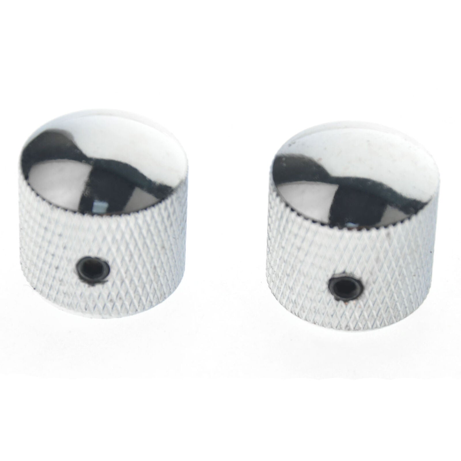 4pcs Metal Guitar Volume Tone Control Knob Dome Knobs Potentiometer Cap Set