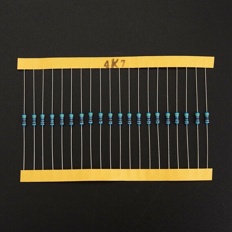 600 Pcs 30 Kinds Each Value Metal Film Resistor Pack 1/4W 1% Resistor AssortedB1