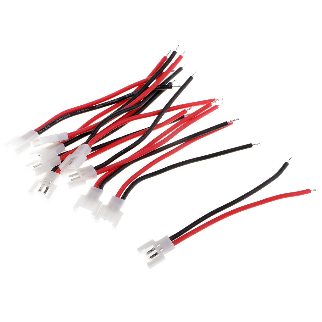10pcs Battery Charging Cable Male Adapter 3.7v Plug Lithium Battery Wire for RC
