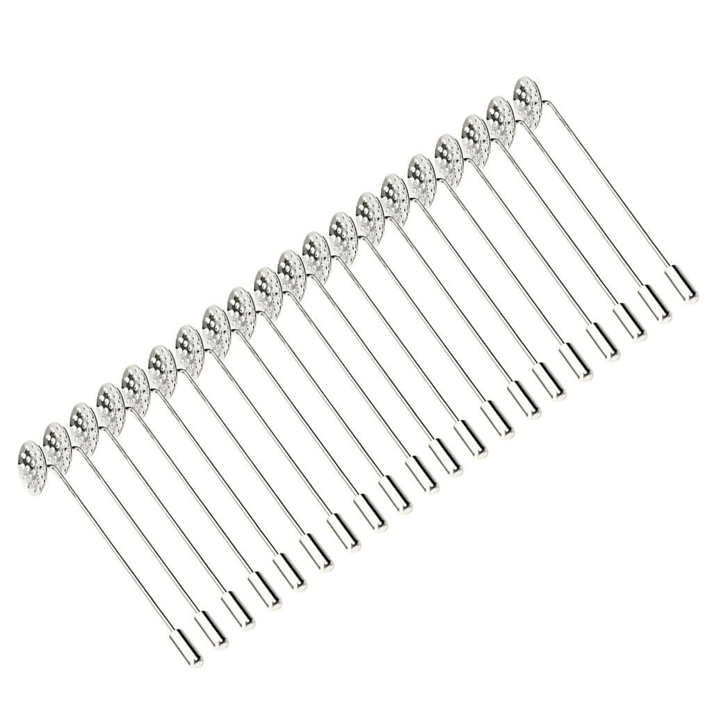 20pcs Stick Pin Clutch Brooch Findings Making Accessory Boutonniere DIY