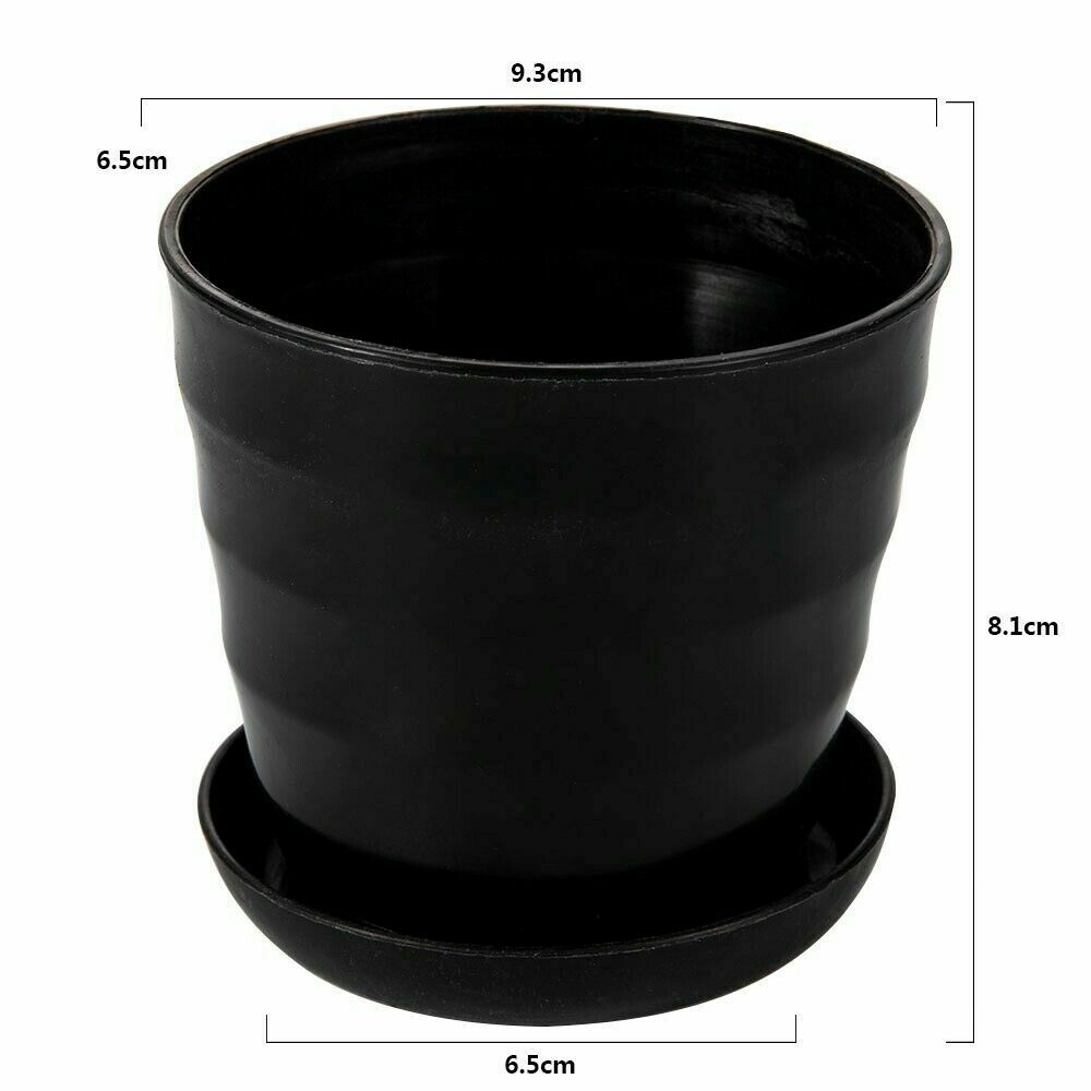 5Pcs/Set Plastic Planters Indoor Flower Plant Pots, Gardening Containers