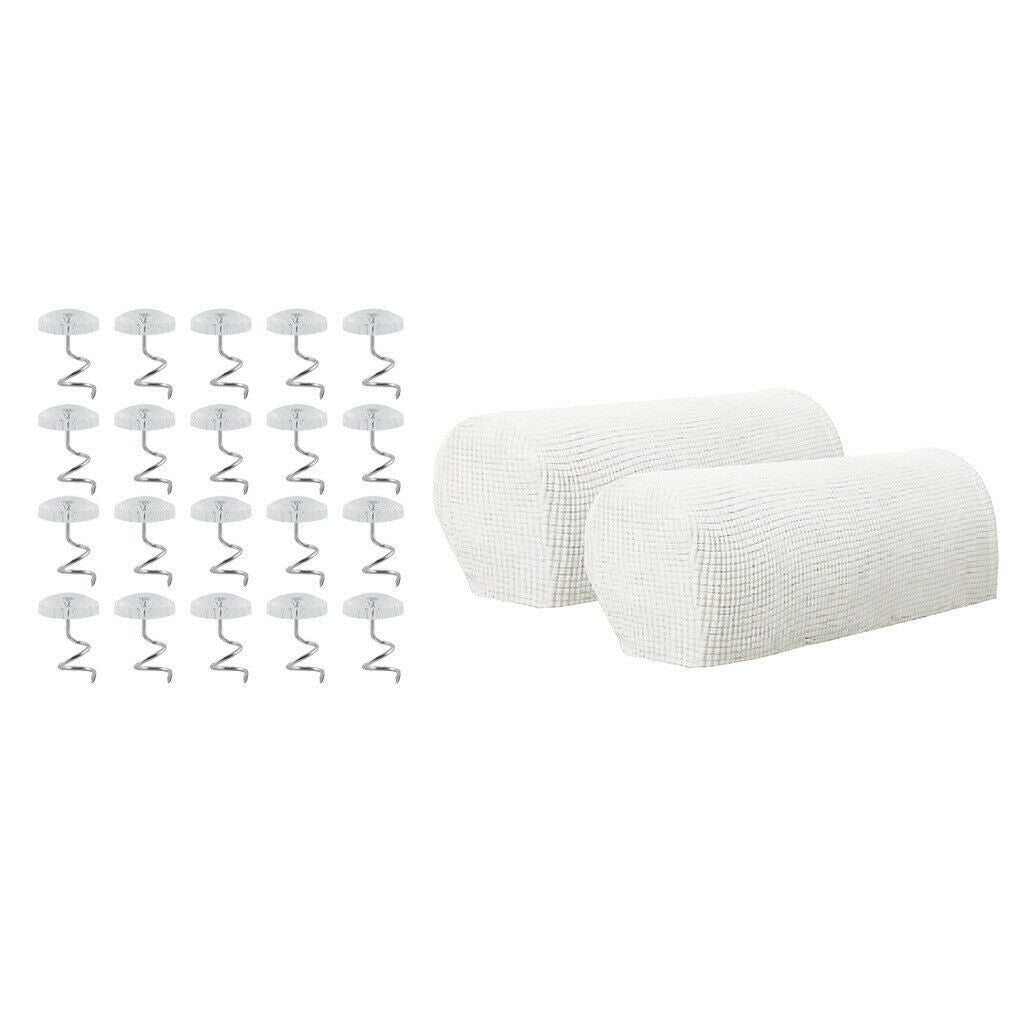 Stretch Armrest Covers Couch Slipcovers, 2 Pieces Comfortable Furniture Cover