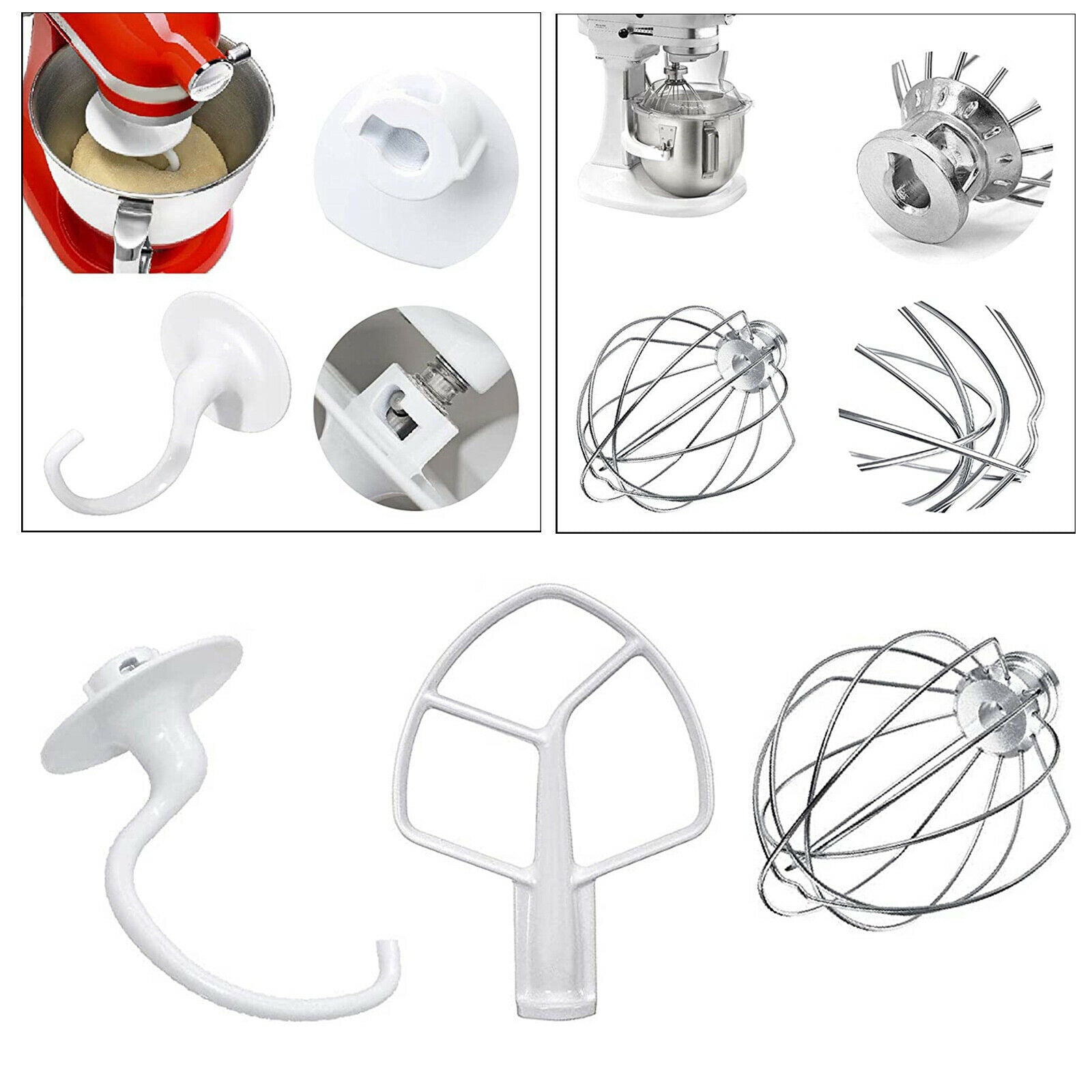 Replacement Flat Wire Whisk for 3pc Mixer.