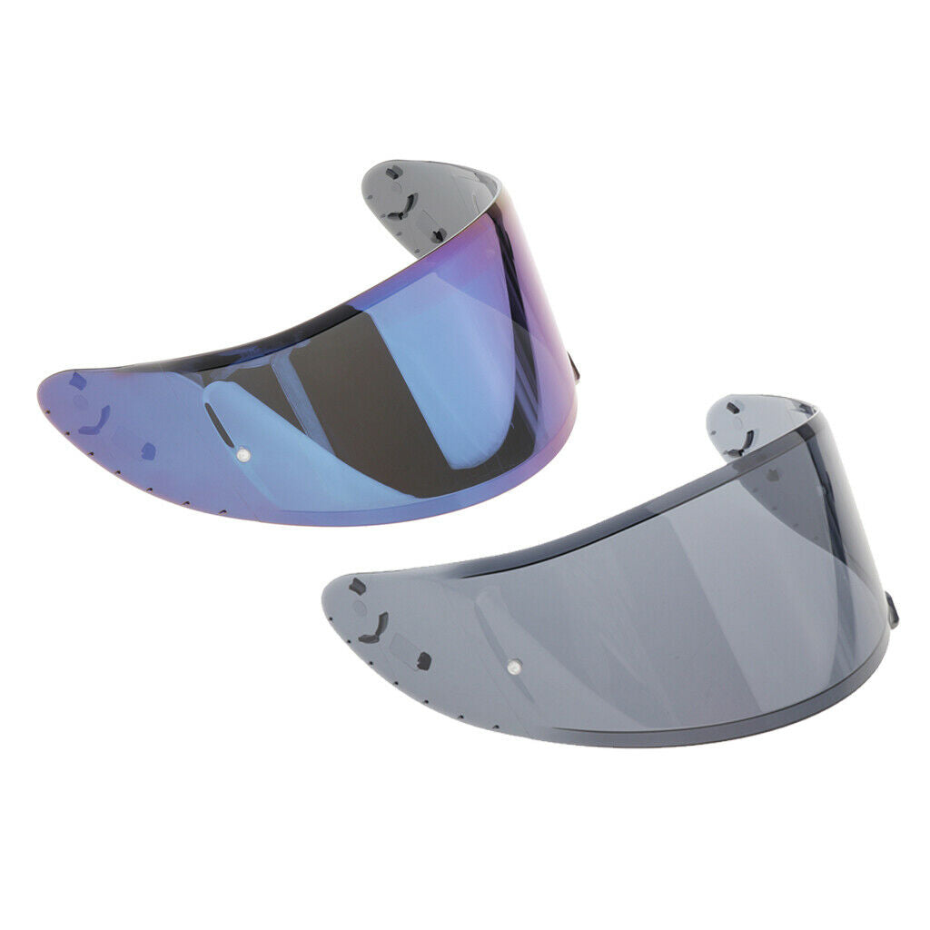 2PC Motorcycle Helmet Visor for X14 RF-1200 X-spirit Motor Parts Blue+Gray