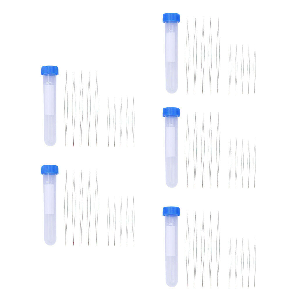 50 Pieces Beading Needle for Earrings Jewelry Making Beading Tool 58mm 102mm