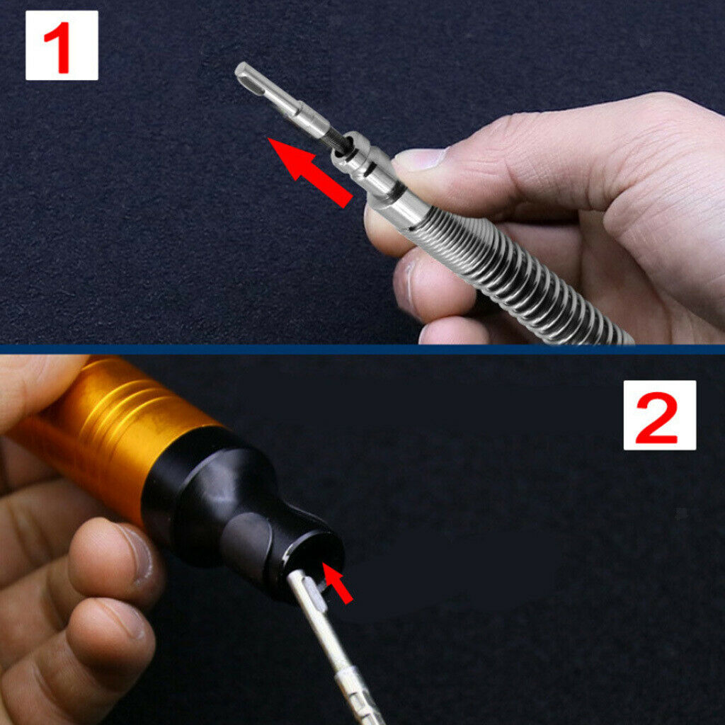 Flexible Shaft Inner Core Drill Bit Extension for Table Grinder Rotary Tool