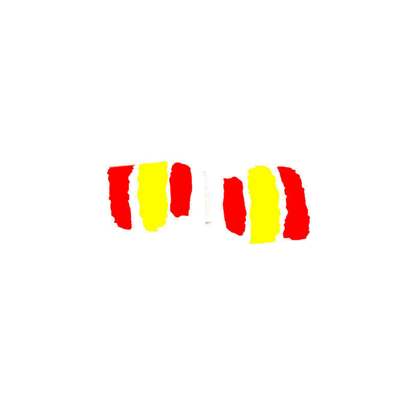 Spain Flag Stickers Waterproof Reflective Graphics Decals for Car MotorcycleBDA