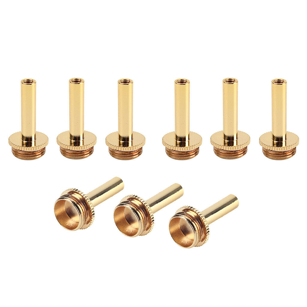 9 lot Trumpet Connecting Rod Piston Valve Key Screw Repair Parts 15x29mm