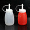 2 Pcs 200ml Plastic Squeeze Bottle Condiment Dispenser Ketchup Mustard Sauce