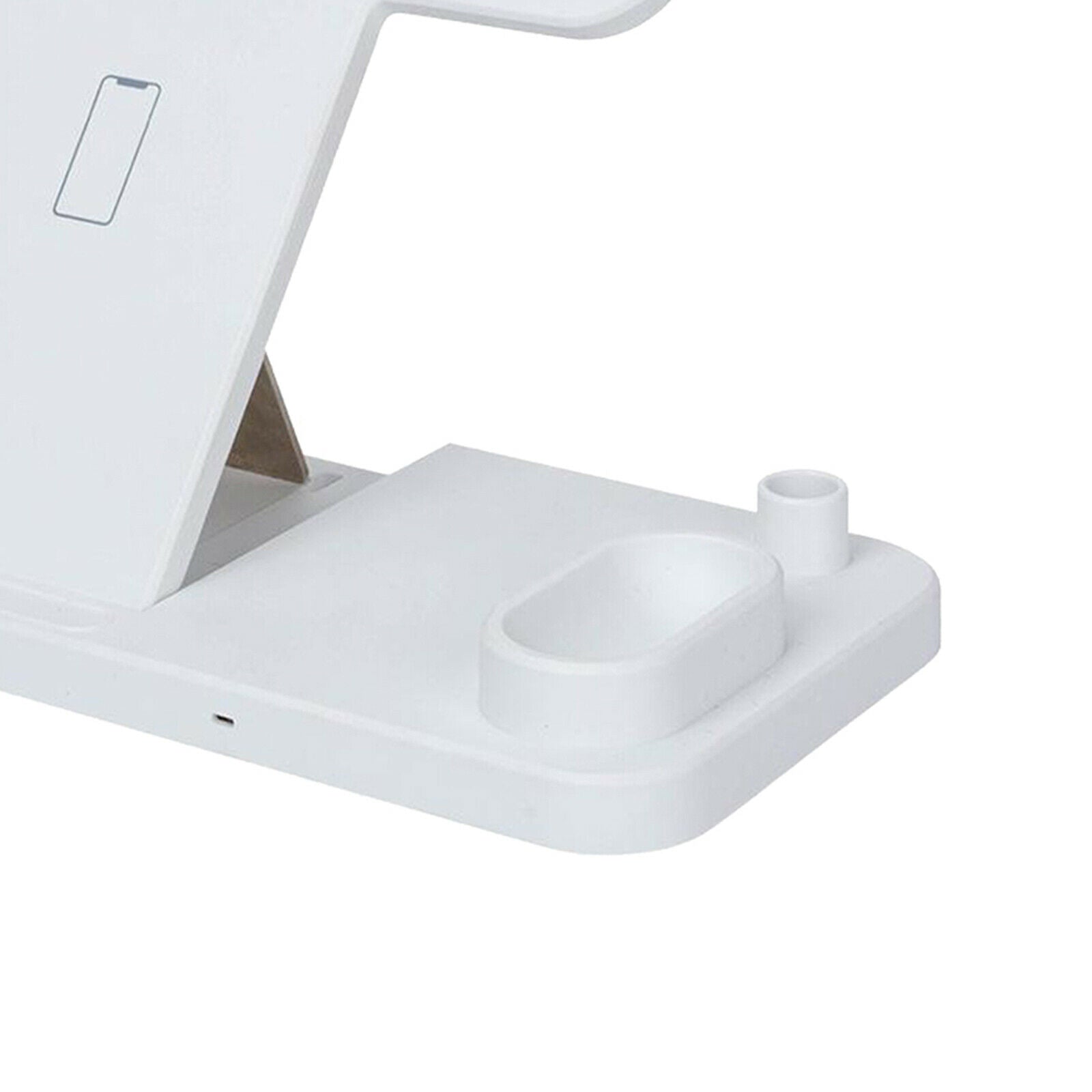 4 in 1 Qi Wireless Charging Station for Watch Phone Pencil UK Plug White