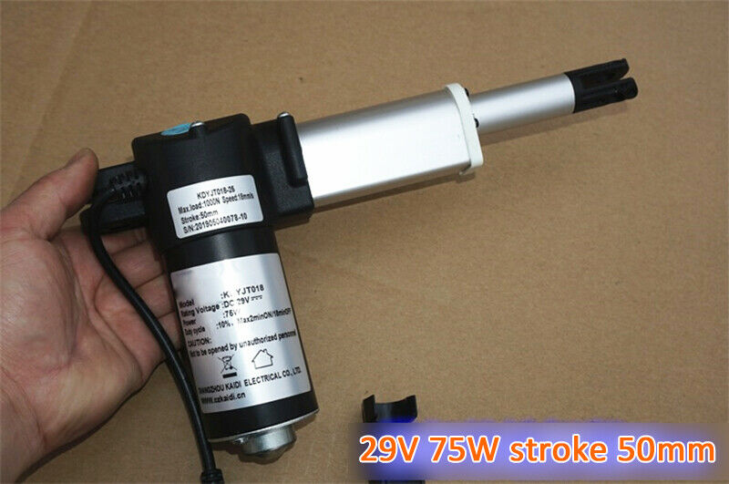 29V 75W Stroke 50mm Electric Push rod motors 1000N12V24V electric cylinder