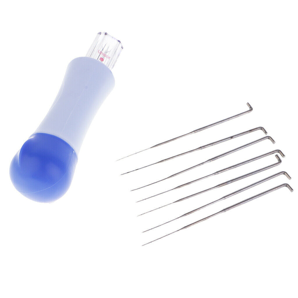 67x Felt Needles with Wooden Handle Felt Pen for Felt Starter Kit