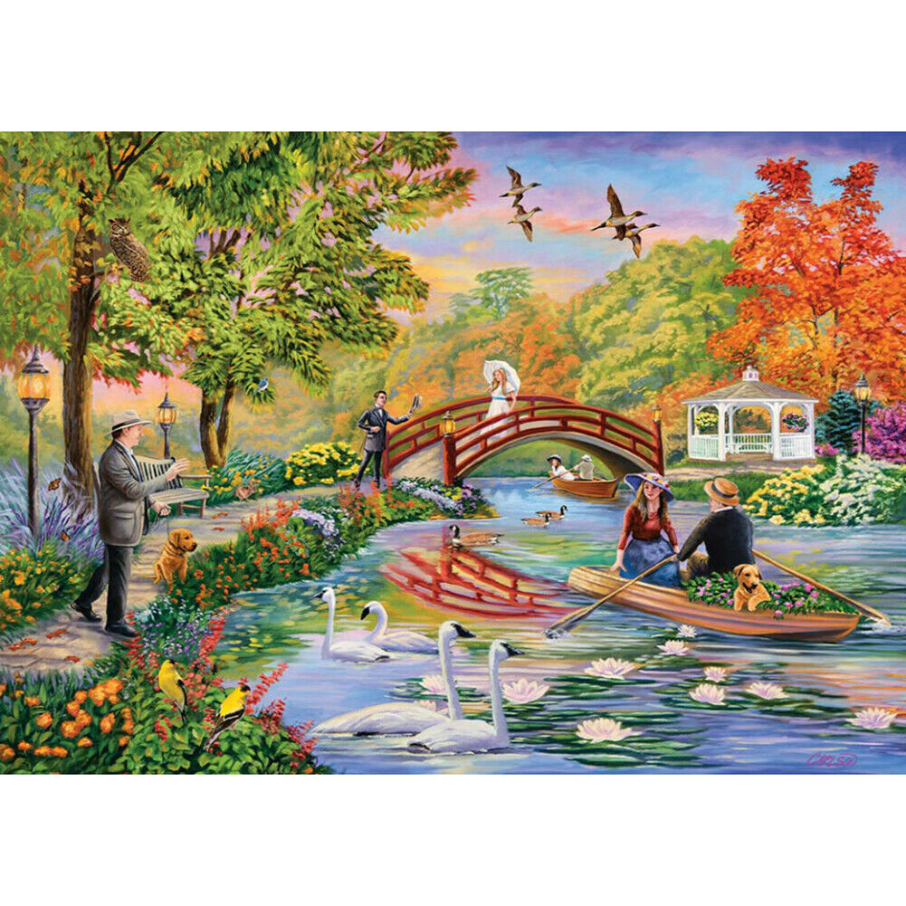 5D DIY Easeful Garden Diamond Painting Full Drill Cross Stitch Embroidery @