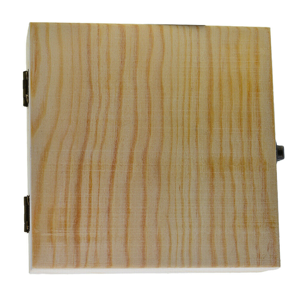 Wooden Jewelry Box Gift Box Unfinished Wood Storage Case Container Organizer