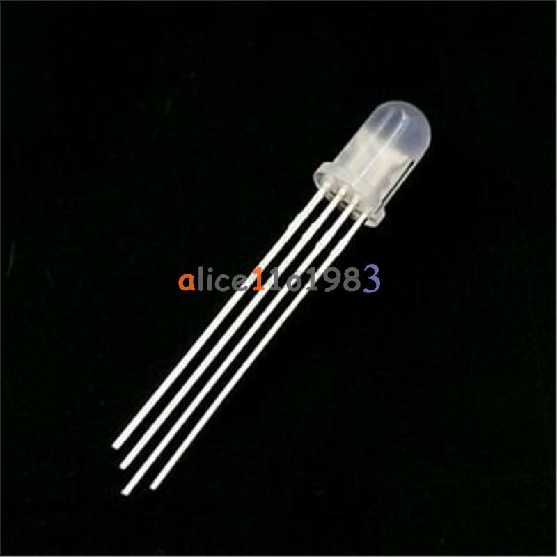 15Pcs 4-PINS F5 5MM LED RGB Common Cathode Super Bright Bulb Lamp New