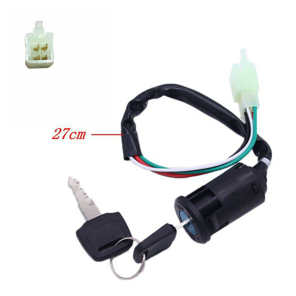 Ignition Key Barrel Switch Motorcycle 4 Wires 50cc Quad ATV Dirt Pit Bikes