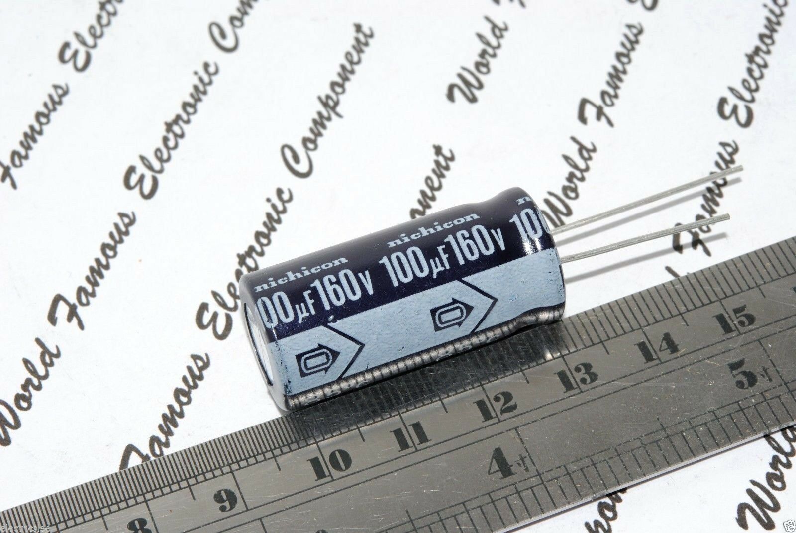 2pcs-NICHICON 100uF(100µF) 160V Radial Electrolytic Capacitor - H8504