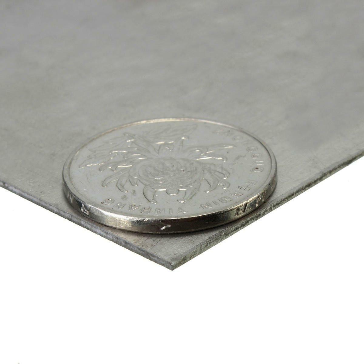 150mm x 150mm x 2mm Sliver Metal Titanium Ti Plate Sheet Board TC4 Grade 5