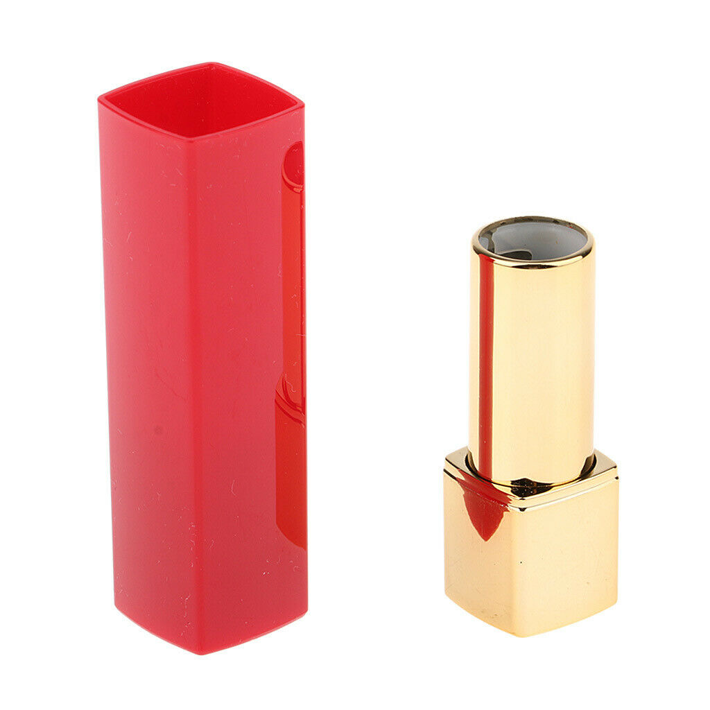Makeup DIY Empty Lipstick Tube Refillable Lip Gloss Balm Bottle Container Red