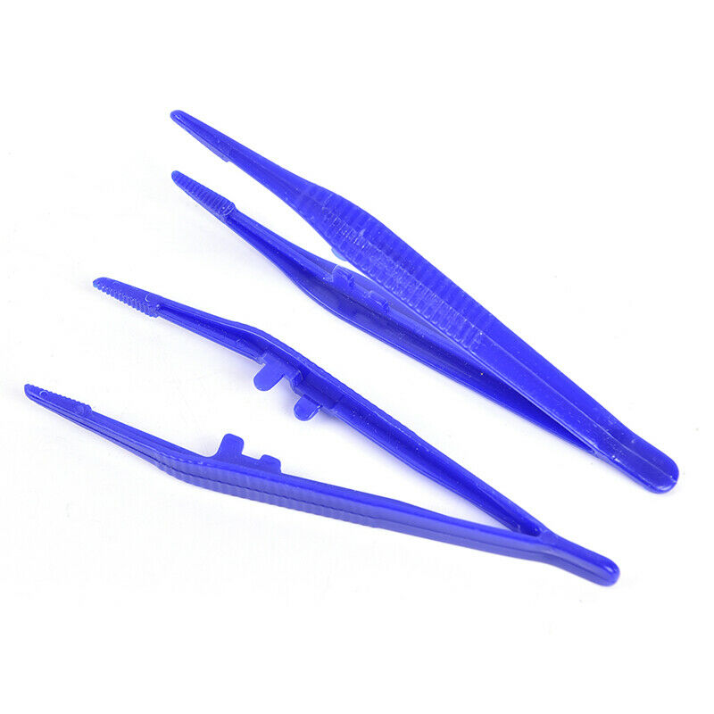 10pcs Plastic Beads Small Disposable Tweezers Tools Crafts DIY Jewelry Maki` XC