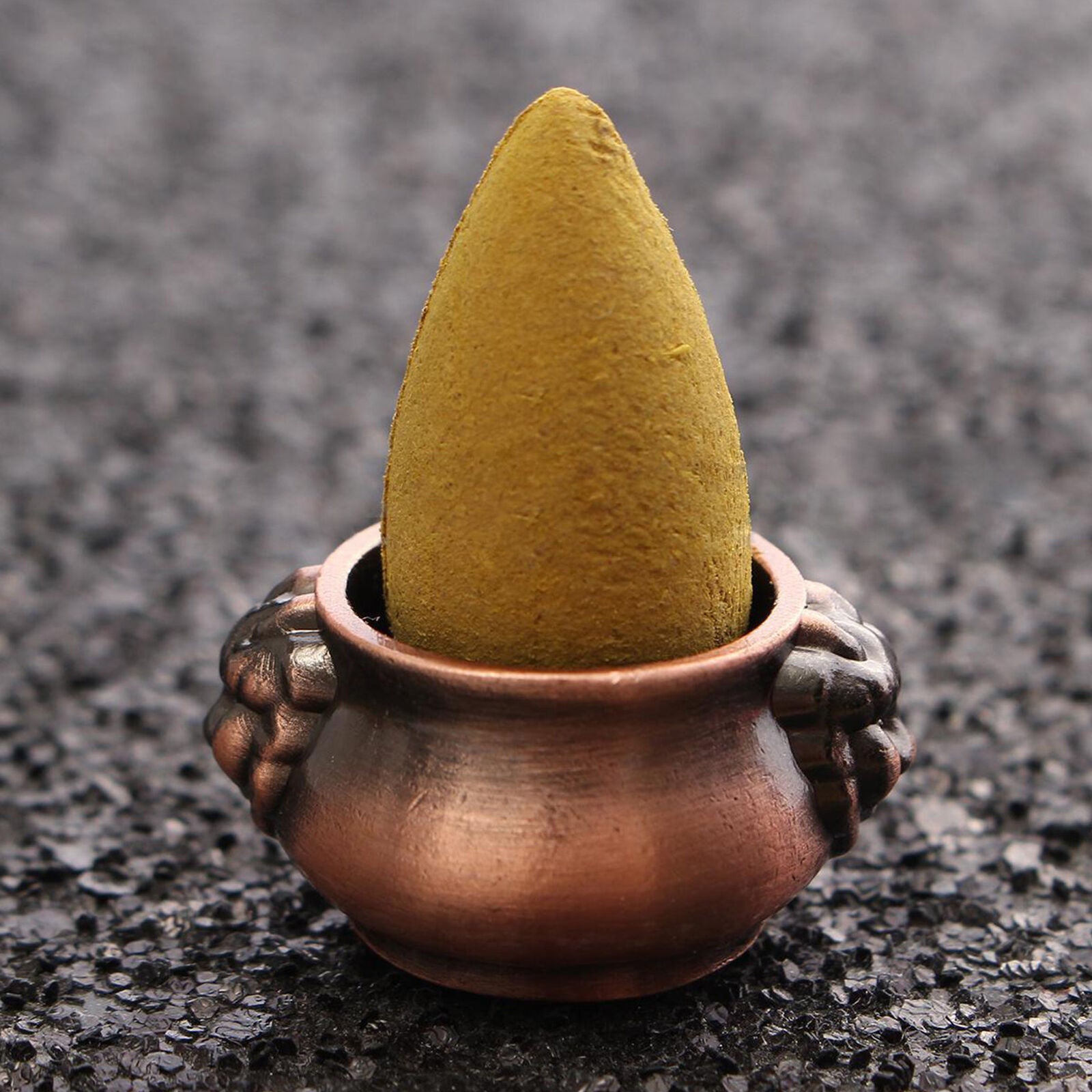 Mini 7 Holes Lions Incense Burner Holder Ash Catcher for Incense Stick Cones