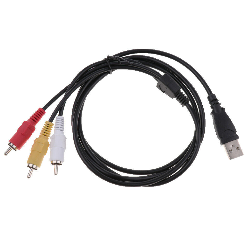 1.5mm USB to Triple RCA Male to USB Male Adapter Cable fit for PC Splitter Cable