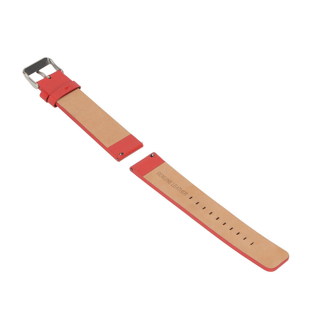 Leather Watch Wrist Band Replacement Strap for Blaze Smartwatch Red