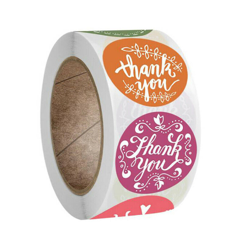 12 styles Round Thank You Stickers Scrapbooking For Package Seal Labels S.l8