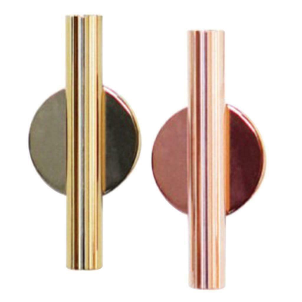 2pcs Metal Tube Hanging Vase Balcony Garden Decorative Adhesive Hanger