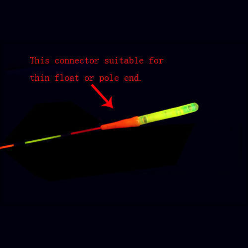 100PCS 37mm Night Float Lights Fishing Fluorescent Dark Glow Sticks Rod