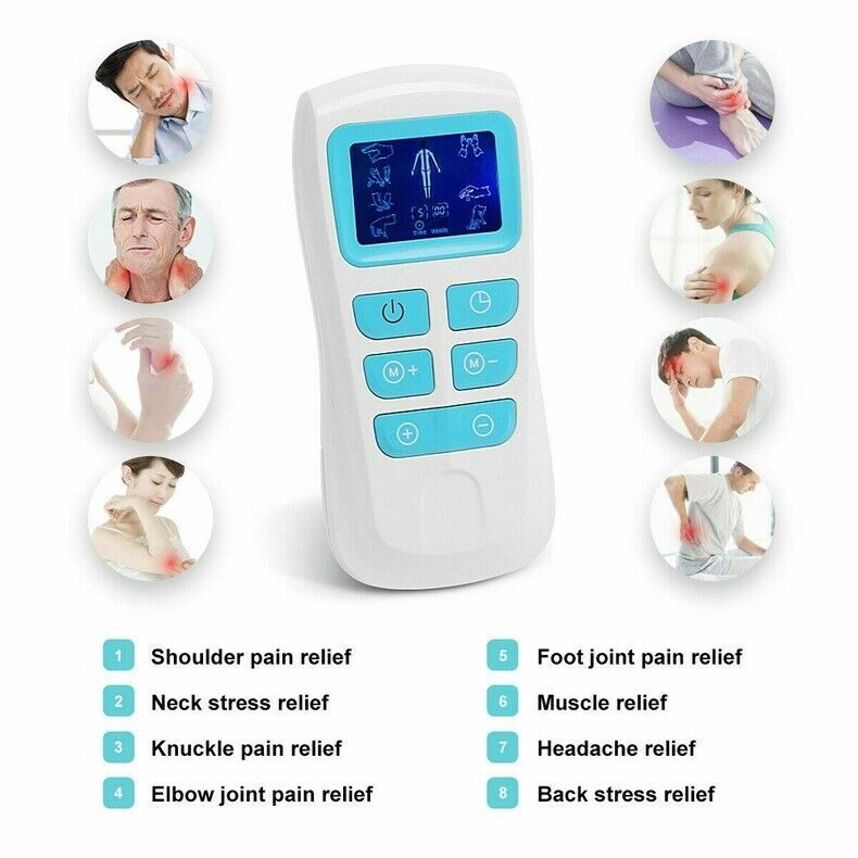 1 Set Tens Unit Electronic  Massager Pain Relief Therapy Gift PackPulse Digital