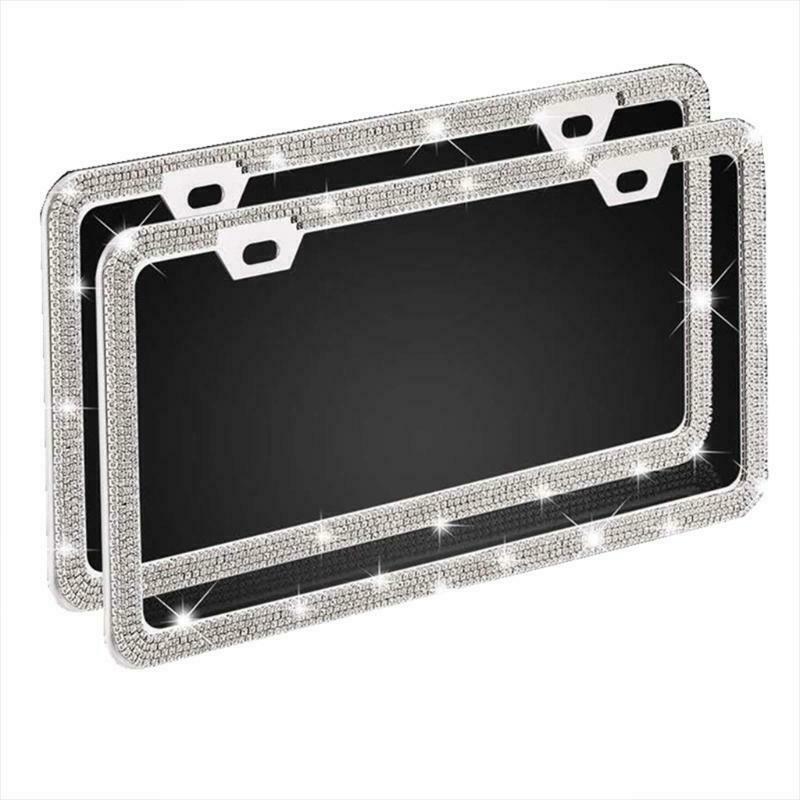 Custom License Plate Frame Quality Blingbling Cover Truck SUV Ultra-flashing
