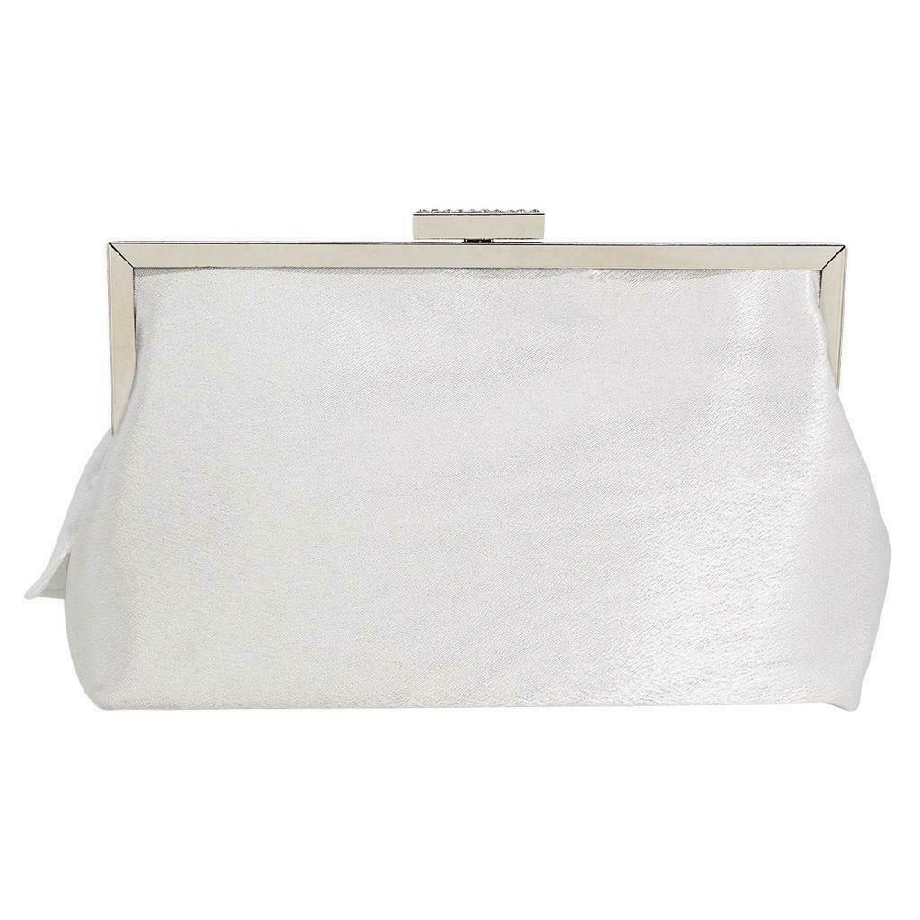 Women Clutch Evening Bag Pleated Satin Formal Wedding Cocktail Handbag Purse