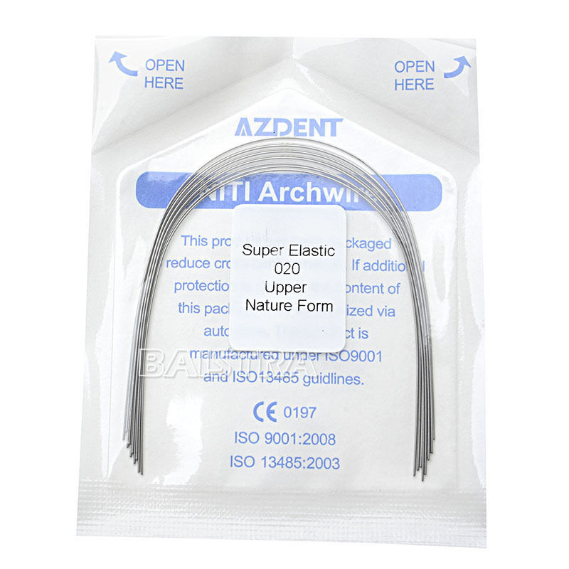 200 Packs Dental Orthodontic Super Elastic Niti Natural Form Round Arch Wires