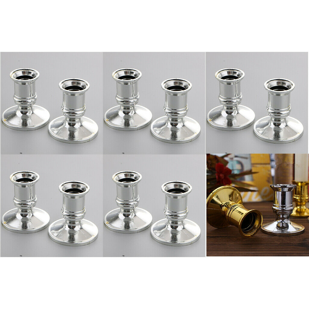 20pcs Candle Base Holder Bar Candlestick Stand for LED Candles Ornament