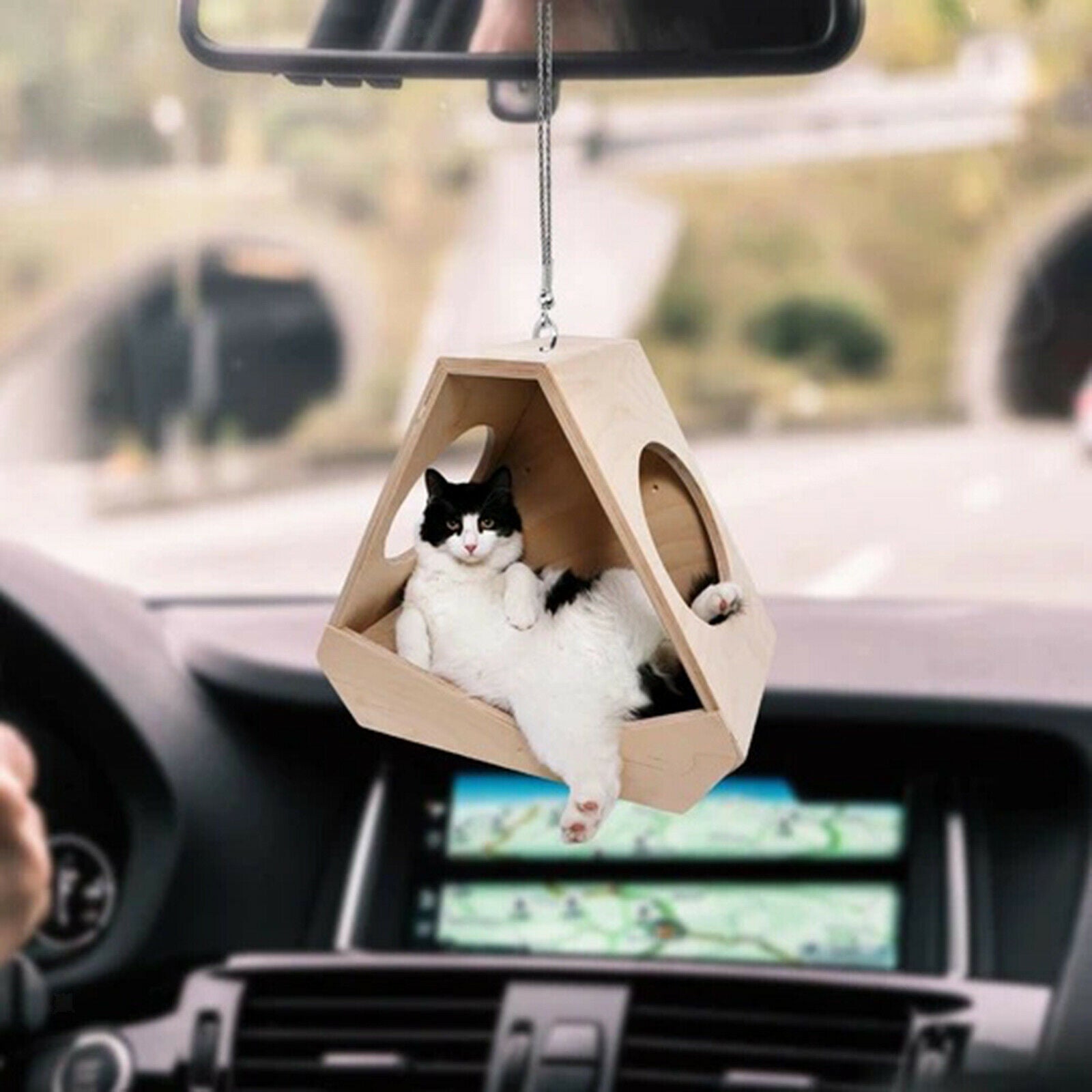 Cat Car Pendant Hanging Car Charm Ornaments Car Interior Decoration Gifts