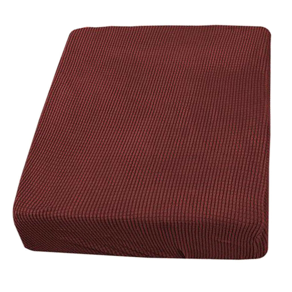 4Pcs 1 Seater Red Color Spandex Fabric Sofa Futon Seat Cushion Covers Couch