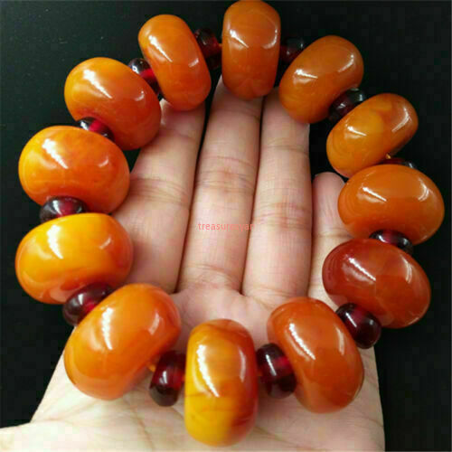 Fashion old beaded bracelet amber bracelet beeswax thin bracelet A++