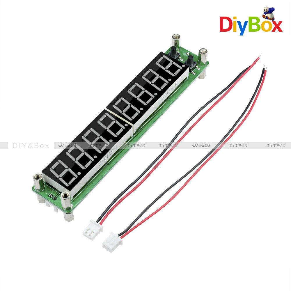 Blue RF Signal Frequency Counter 0.1-60MHz 20MHz ~ 2.4GHz Cymometer Tester