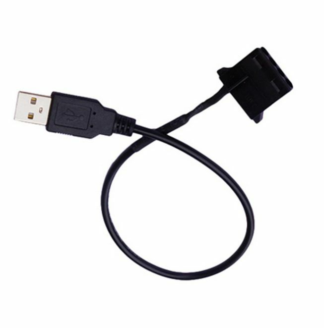 30cm USB to 4 Pin PC Quite Computer Case Cooling Fan Cable Adapter Cord s