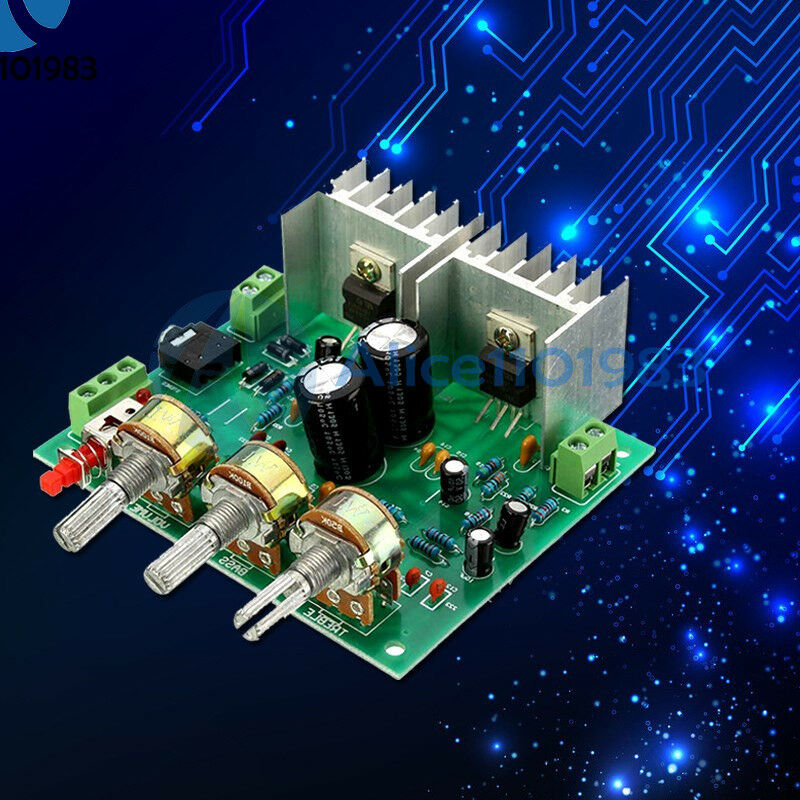 TDA2030A Two 2-Channel 15W +15W hifi 2.0 Stereo Amplifier AMP Board DIY Kit