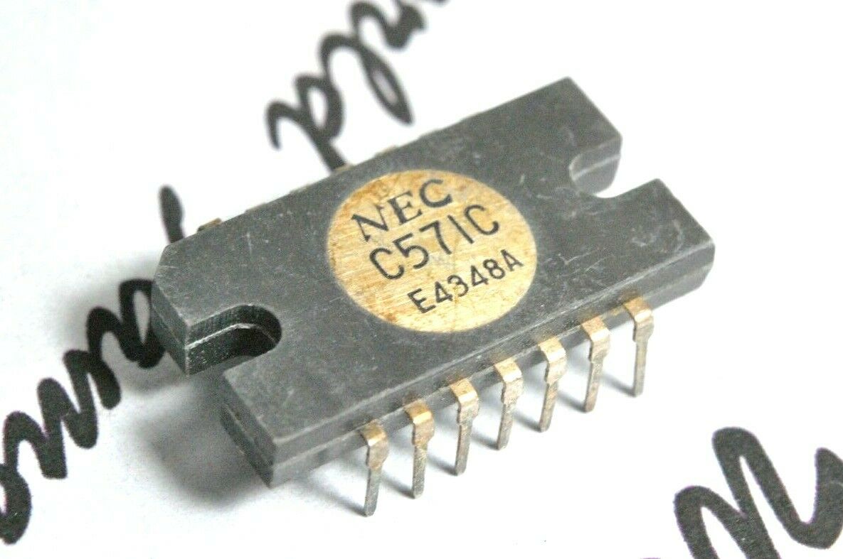 1PCS - NEC uPC571C / C571C DIP-14 Integrated Circuit / IC NOS