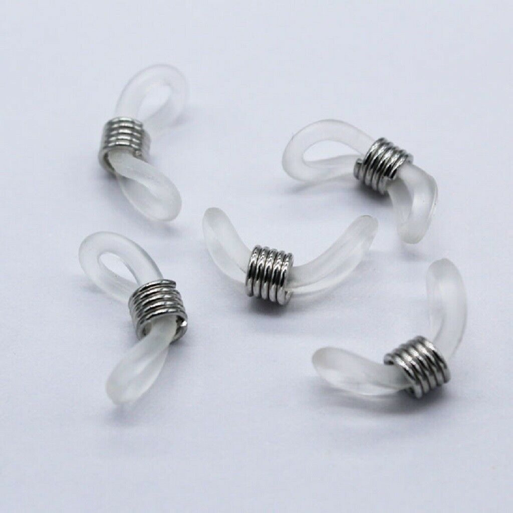 20pcs Rubber Connectors Ends Eyeglass Glasses Holder Repair Chain Cord Loops