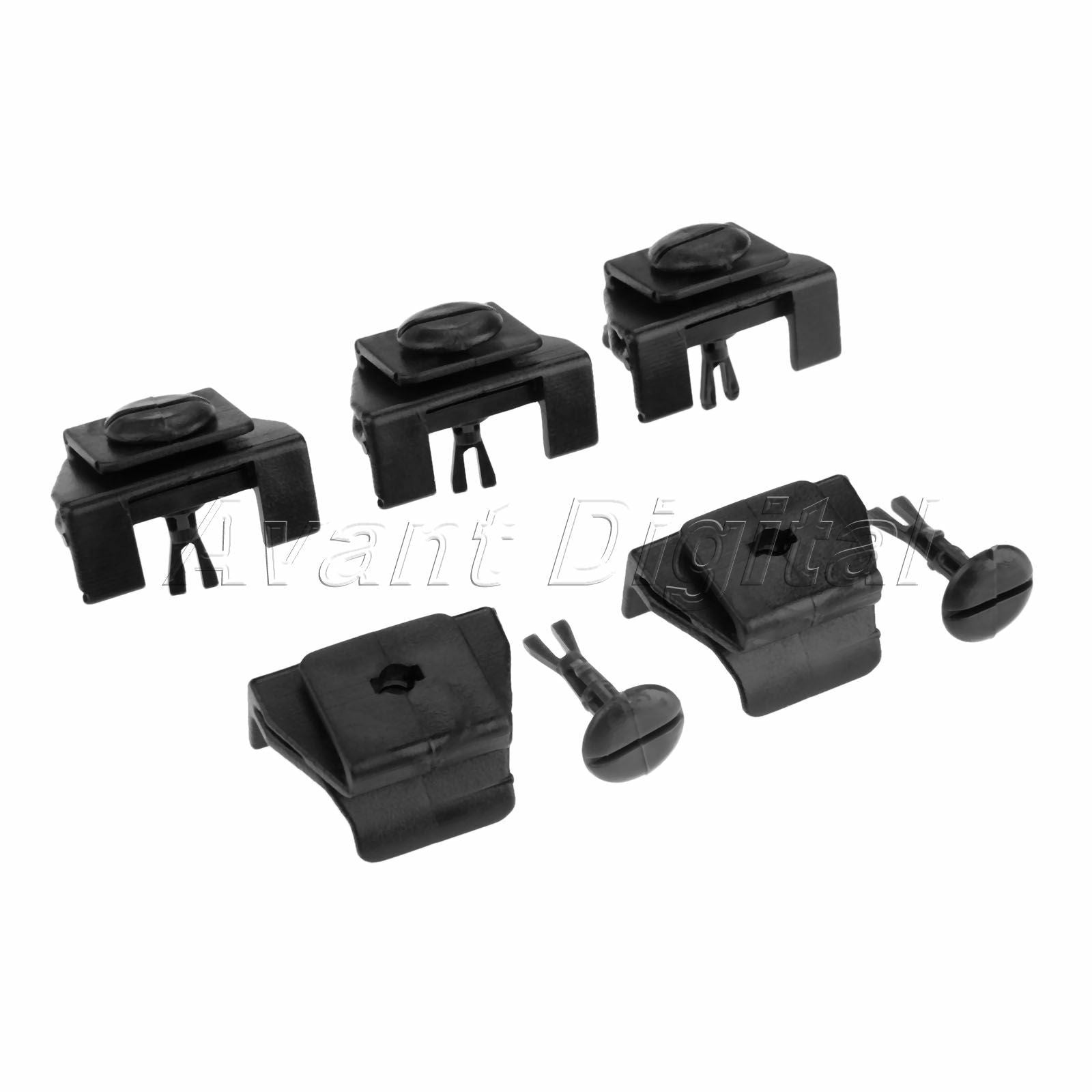 4PC Front Auto Plastic Fender & Bumper Cover Clip Kit 53879-58010 47749-58010