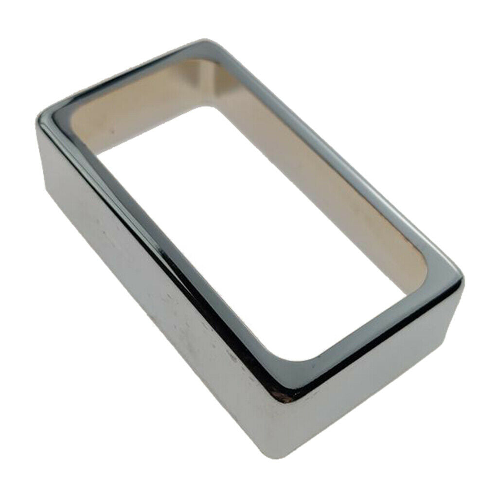 1pc Mini Brass Humbucker Pickup Cover Open for LP Guitar Accs Durable Chrome