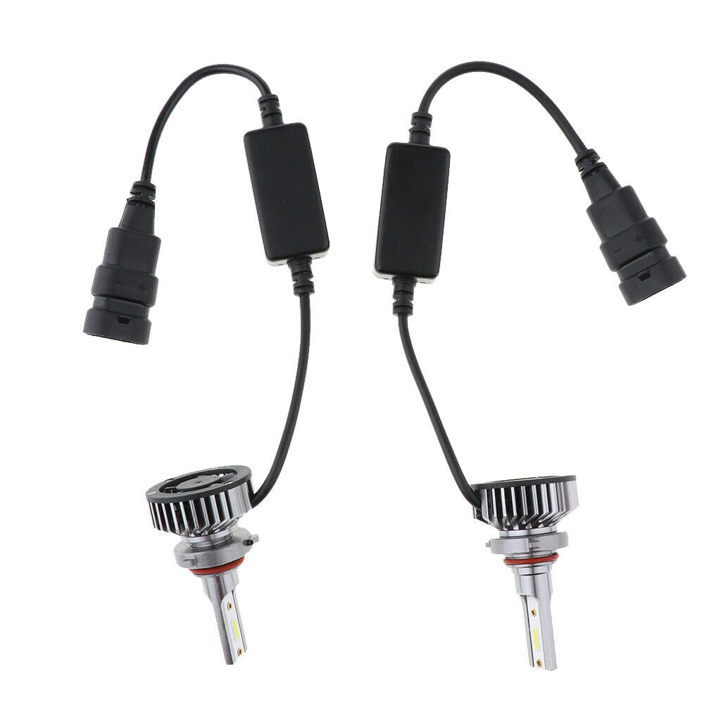 2pcs 8000LM 9006 30W 6500K LED Xenon White Headlight Bulbs High/Low Beam