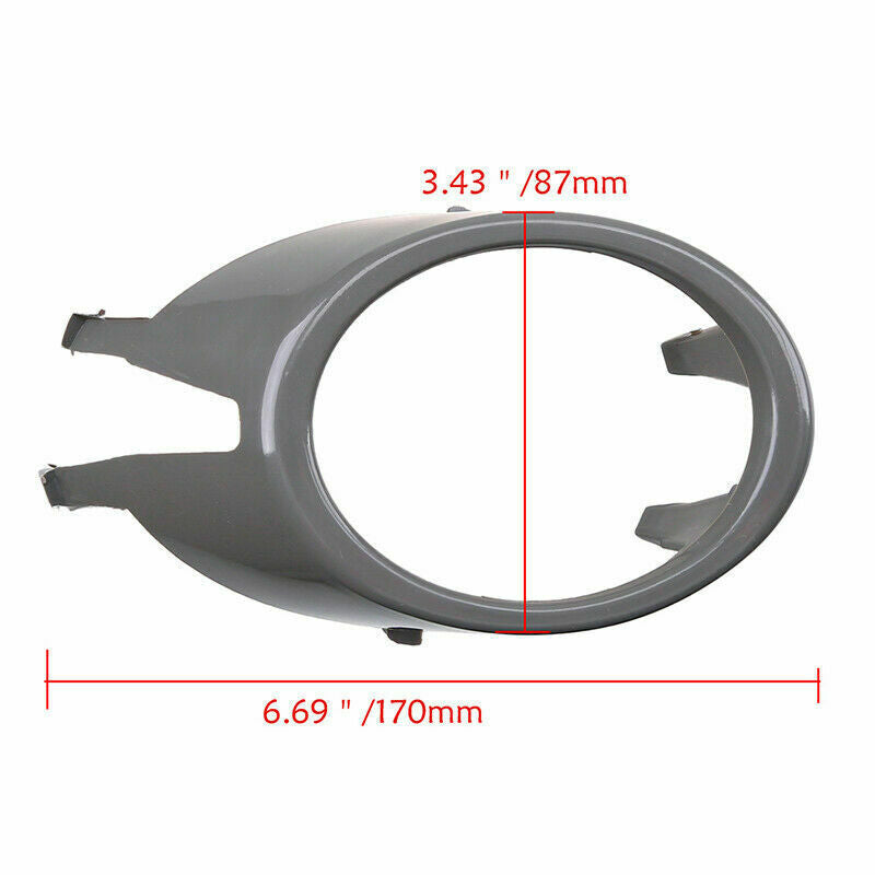 Right Passenger Side Front Bumper Fog Light Grille Cover For Audi A4 B7 05-08