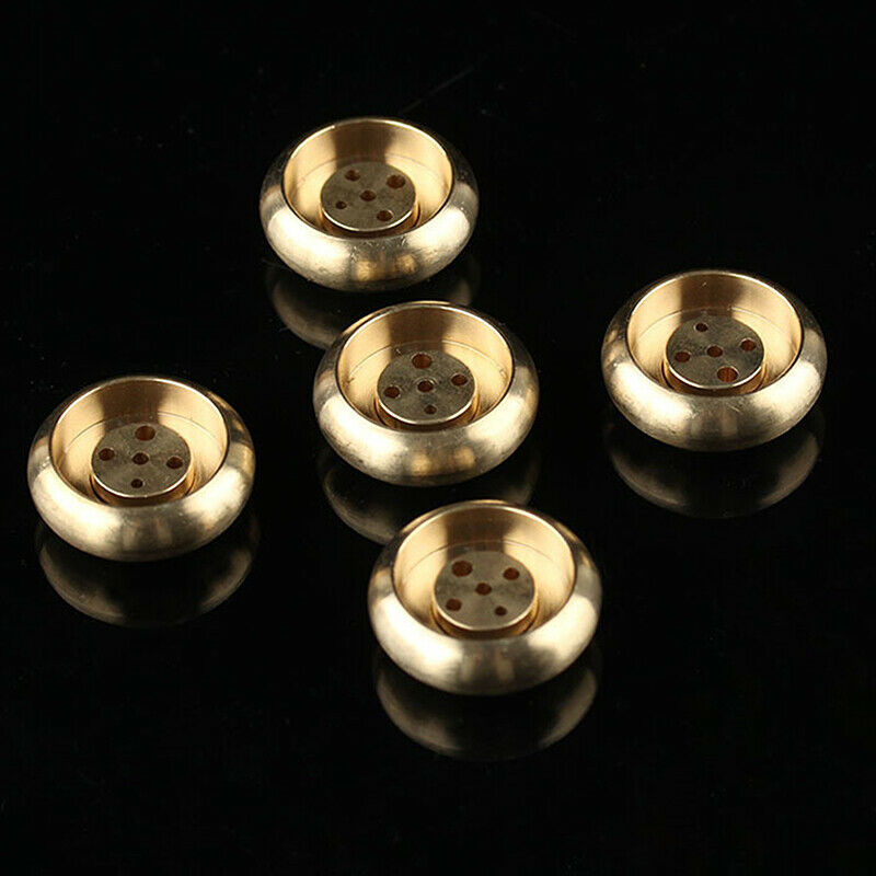 1pcs 5 Holes Mini Brass Incense Burner Incense Sticks Censer Holder Home .l8