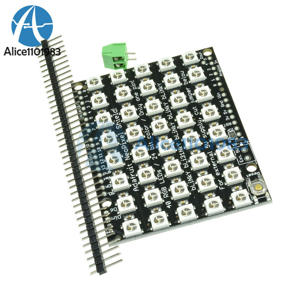 8x5 40 Bit LED WS2812 LED 5050 RGB Full-Color Driver Board for Arduino DIY
