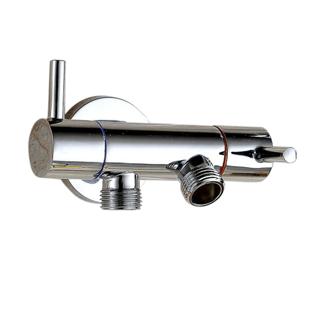 3-Way Brass Ball Valve Diverter Adaptor Toilet Drain Hand Shower Head